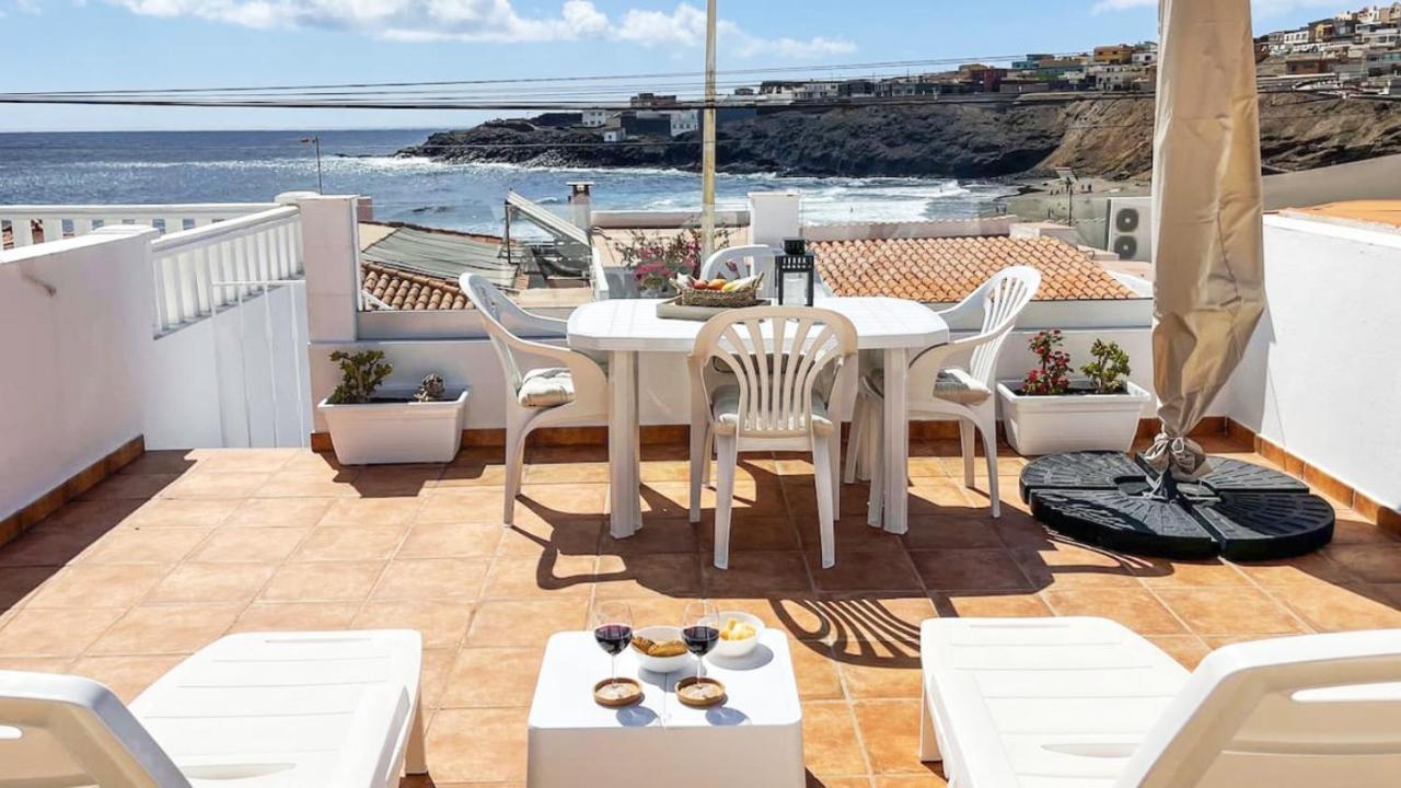 Harmony Beach House - 2Br Sea Views Terrace Villa Telde Bagian luar foto
